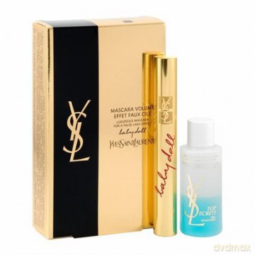 Zestaw Yves Saint Laurent Mascara Baby Doll: tusz do rzęs nr 01, płyn do demakijażu 30 ml [KOSMETYKI]