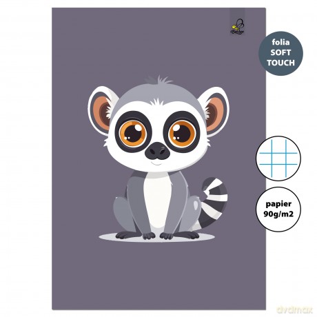 Zeszyt A4 32k.w kratkę Lemur 90g