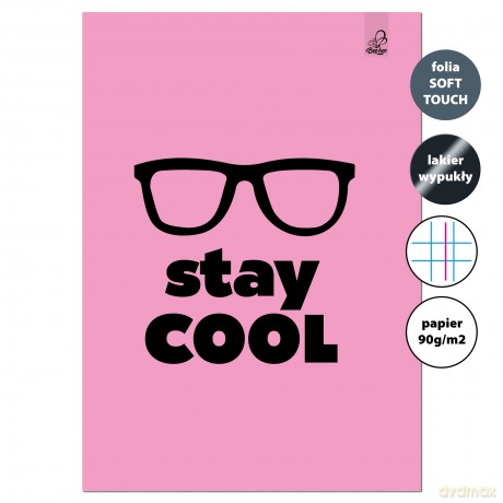 Zeszyt A4 32k.w kratkę z marginesem Stay Cool 90g