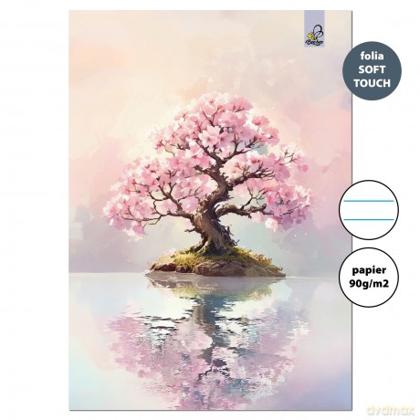Zeszyt A4 32k.w linie Sakura 90g