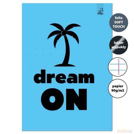 Zeszyt A4 32k.w linie z marginesem Dream On 90g