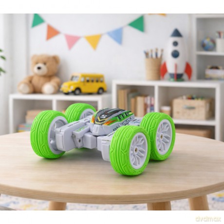 Auto Terenowe Akrobatyczne Zdalnie Sterowane 360° Zielone 1:32