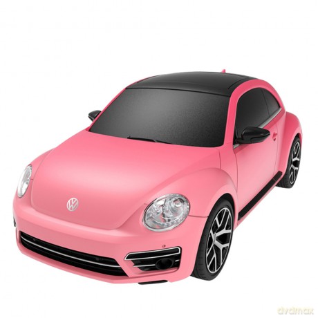 Auto Volkswagen Beetle UV Sensitive Zdalnie Sterowane RC Różowe Rastar 1:24