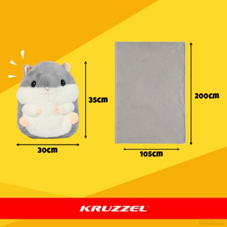 Chomik - poduszka z kocem 2w1 Kruzzel 25638
