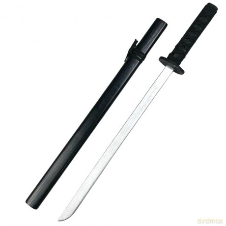 Drewniana Katana Miecz Do Zabawy Treningu Rekwizyt Czarny 70cm
