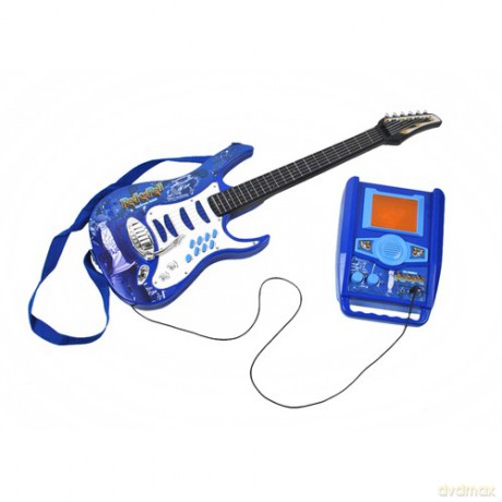 Gitara elektryczna+ mikrofon+wzmacniacz nieb 22409