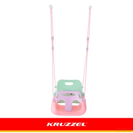 Huśtawka dla dzieci 3w1 pastelowa Kruzzel