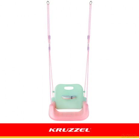 Huśtawka dla dzieci 3w1 pastelowa Kruzzel
