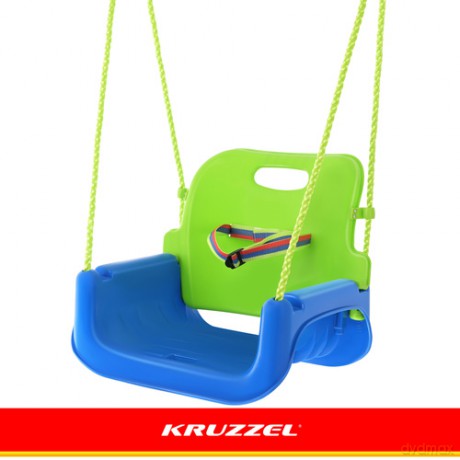Huśtawka dla dzieci 3w1 zielono-niebieska Kruzzel
