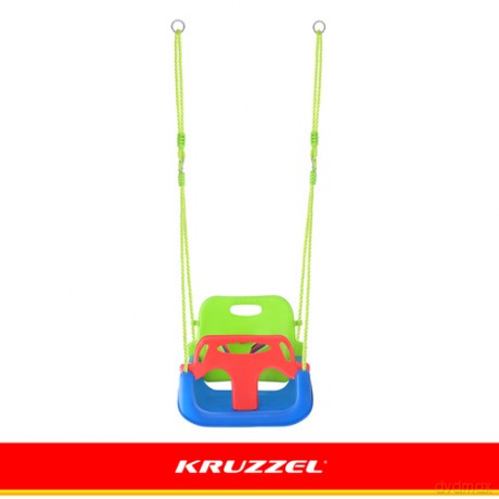 Huśtawka dla dzieci 3w1 zielono-niebieska Kruzzel
