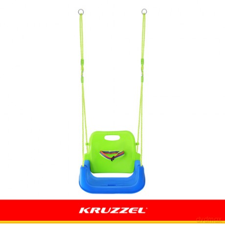 Huśtawka dla dzieci 3w1 zielono-niebieska Kruzzel