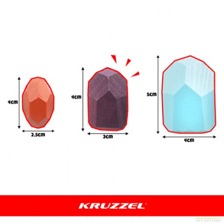 Kamienie/klocki drewniane - 16szt Kruzzel 26323