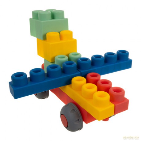 Klocki gumowe - sensoryczne 80el. 26575