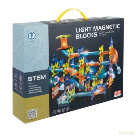 Klocki magnetyczne - tor kulkowy 110el. 25766