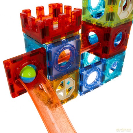 Klocki magnetyczne - tor kulkowy 96el. 26468