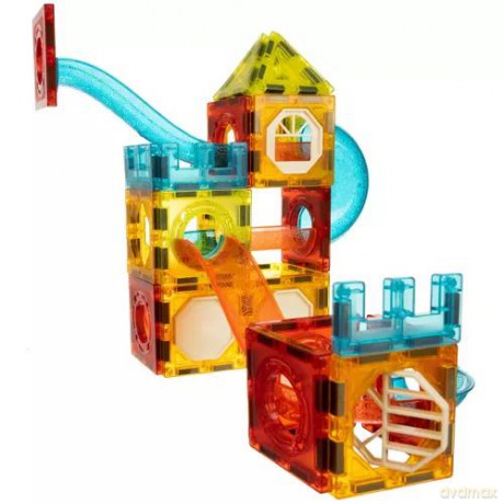 Klocki magnetyczne- tor 77el. Kruzzel 22684
