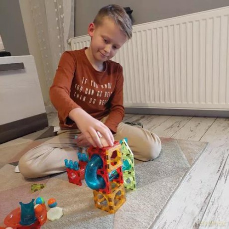 Klocki magnetyczne- tor 77el. Kruzzel 22684