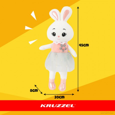 Króliczek maskotka 45cm Kruzzel 26761