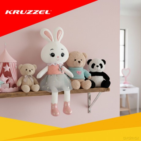 Króliczek maskotka 45cm Kruzzel 26761