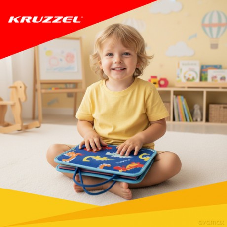 Książeczka manipulacyjna - niebieska Kruzzel 26881