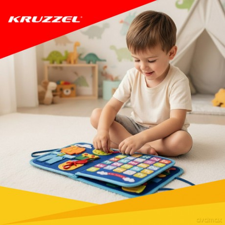 Książeczka manipulacyjna - niebieska Kruzzel 26881