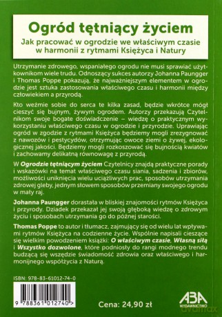 Ogród tętniący życiem - Paungger Johanna, Poppe Thomas [KSIĄŻKA]