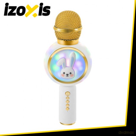 Mikrofon karaoke bezprzewodowy biały Izoxis 27047