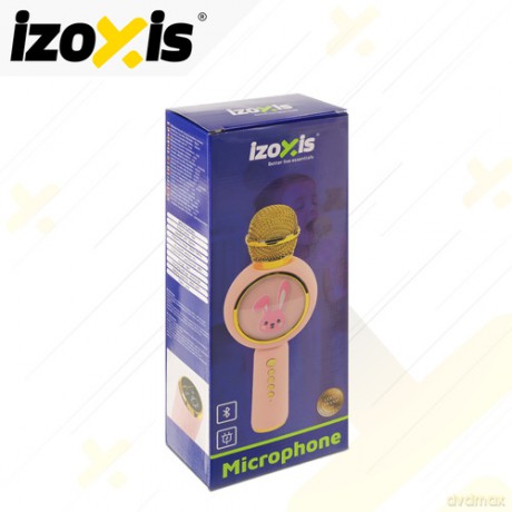 Mikrofon karaoke bezprzewodowy różowy Izoxis 27048