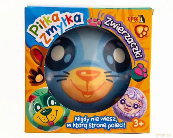 Piłka zmyłka zwierzaki display 12 sztuk