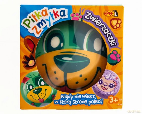 Piłka zmyłka zwierzaki display 12 sztuk