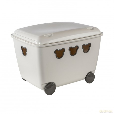 Pojemnik na zabawki 55L BranQ Teddy biały