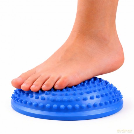 Półkula Sensoryczna Do Masażu Ćwiczeń Równowagi Niebieska 16 cm