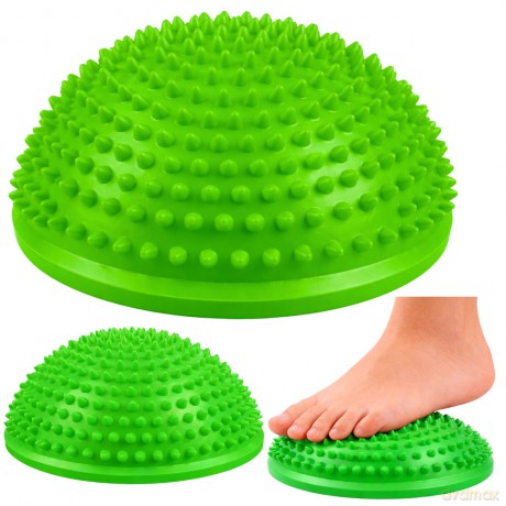 Półkula Sensoryczna Do Masażu Ćwiczeń Równowagi Zielona 16 cm