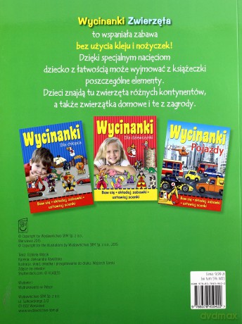 Wycinanki. Zwierzęta - Wójcik Elżbieta [KSIĄŻKA]