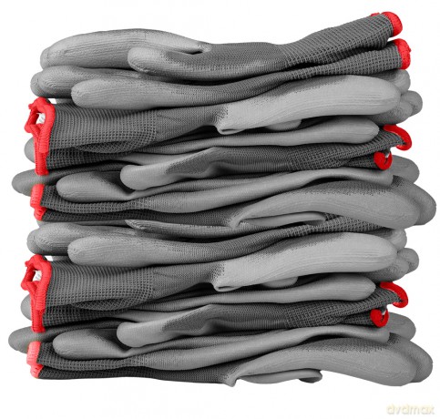 Rękawice robocze, poliester pokryty PU, 4131X, rozmiar 7