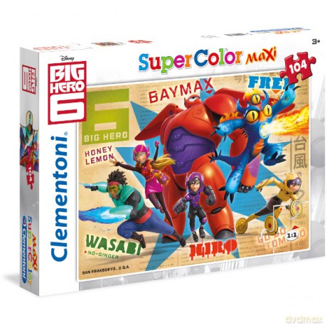 CLEMENTONI 104 EL. MAXI Big Hero 6 [PUZZLE]