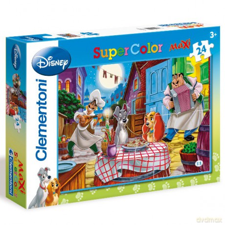 CLEMENTONI 24 EL. MAXI Zakochany Kundel [PUZZLE]