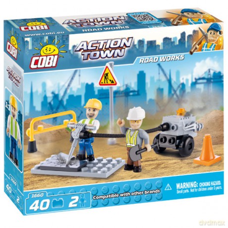 COBI Action Town Roboty drogowe [ZABAWKA]