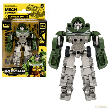 Robot Pojazd Wojskowy Militarny 2w1 Figurka Czołg Myśliwiec Poduszkowiec
