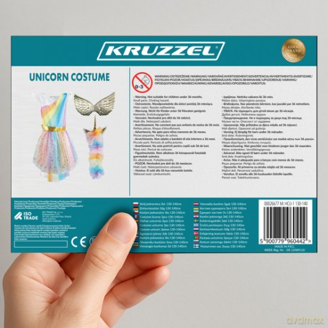 Strój jednorożca 3el. 130-140cm Kruzzel 26677