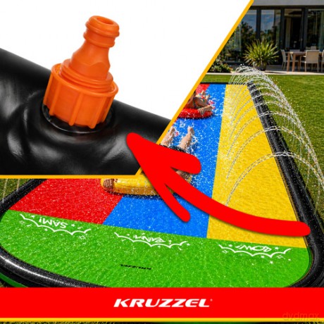 Ślizg wodny z fontanną Kruzze