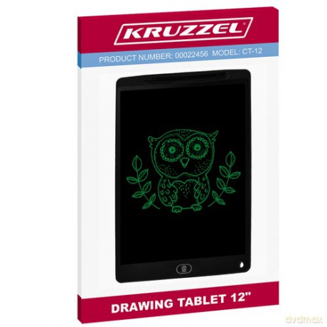 Tablet do rysowania 12 czarny KRUZZEL 22456