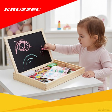 Tablica edukacyjna dwustronna Kruzzel 25637