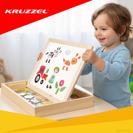 Tablica edukacyjna dwustronna Kruzzel 25637