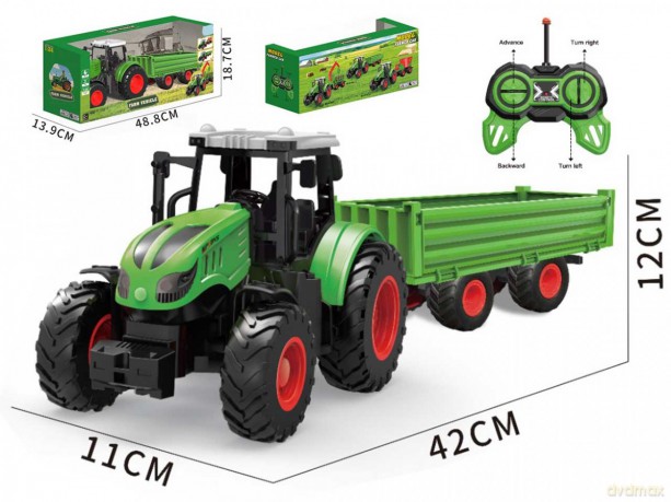 Traktor r/c z przyczepą