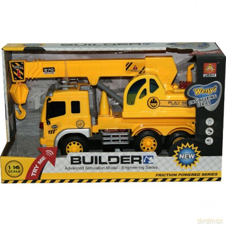 DROMADER Dźwig z dźwiękami w kartonie [ZABAWKA]