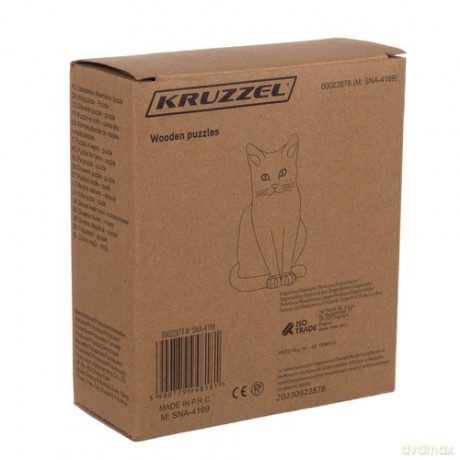 Układanka drewniana- puzzle Kruzzel 22878