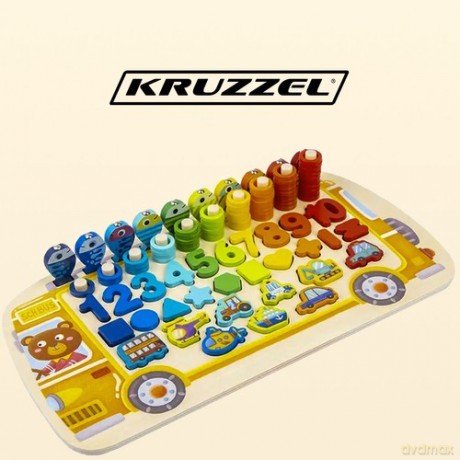 Układanka drewniana- sorter 6w1 Kruzzel 22636