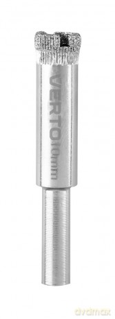 Wiertła diamentowe 4-12 mm z prowadnicą, zestaw 8 szt.