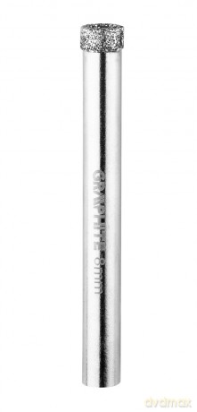 Wiertła diamentowe 5 - 12 mm z prowadnicą, zestaw 6 szt.